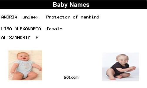 andria baby names